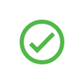 White Circle with Check Mark
